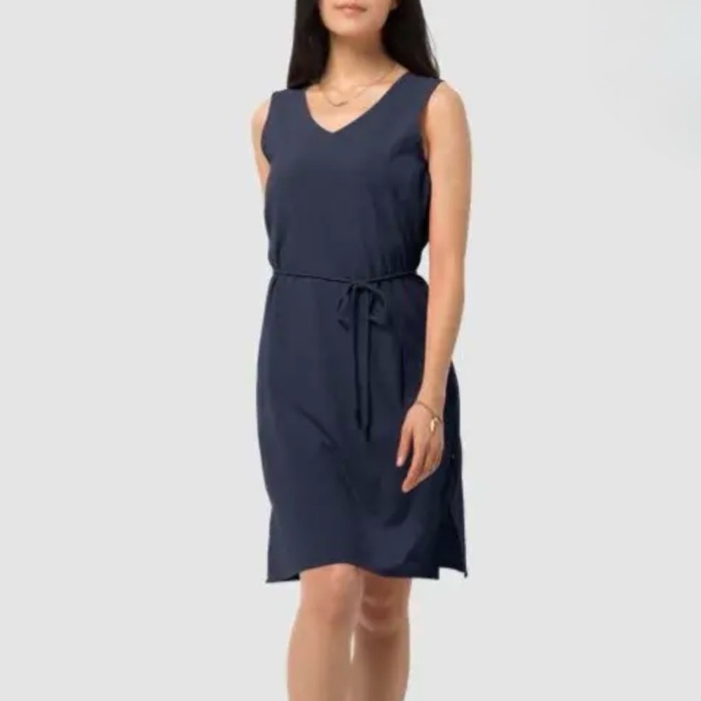 Jack Wolfskin Navy Drawstring Midi Dress